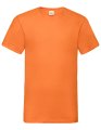 Heren T-shirts V hals Fruit of the Loom 61-066-0 Oranje